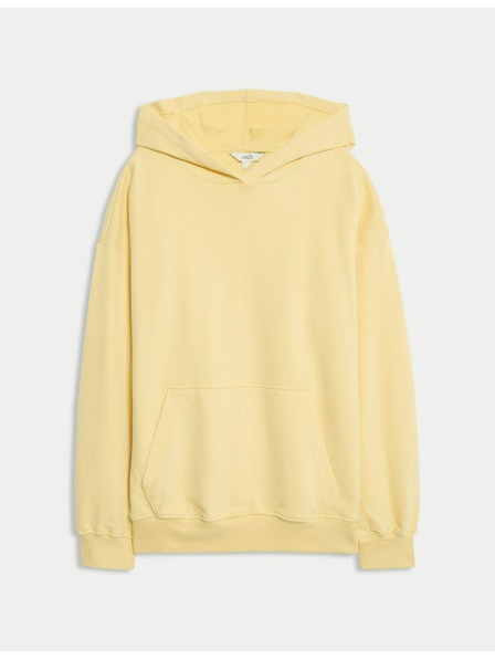 Marks & Spencer Mikina s kapucňou s vysokým podielom bavlny Marks & Spencer béžová