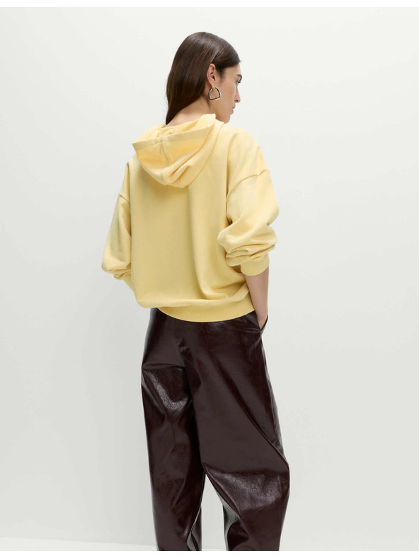 Marks & Spencer Mikina s kapucňou s vysokým podielom bavlny Marks & Spencer béžová