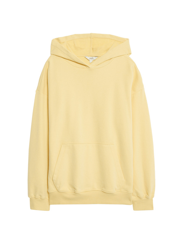 Marks & Spencer Mikina s kapucňou s vysokým podielom bavlny Marks & Spencer béžová