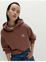 Marks & Spencer Mikina s kapucňou a potlačou, z čistej bavlny Marks & Spencer hnedá