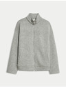 Marks & Spencer Neoprénová mikina na zips, so stojačkou Marks & Spencer šedá