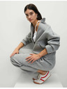 Marks & Spencer Neoprénová mikina na zips, so stojačkou Marks & Spencer šedá