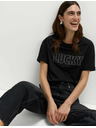 Marks & Spencer Zdobené tričko Lucky z čistej bavlny Marks & Spencer čierna