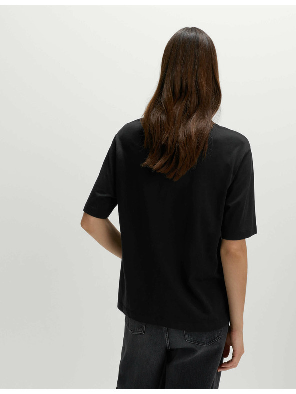 Marks & Spencer Zdobené tričko Lucky z čistej bavlny Marks & Spencer čierna