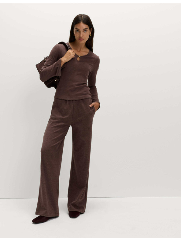 Marks & Spencer Pohodlný top s rozstrihnutým výstrihom a rozšírenými rukávmi Marks & Spencer červená