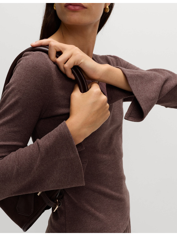 Marks & Spencer Pohodlný top s rozstrihnutým výstrihom a rozšírenými rukávmi Marks & Spencer červená