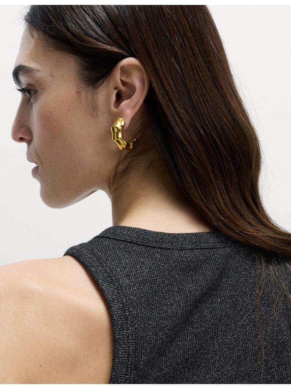 Marks & Spencer Trblietavý top, s vysokým podielom bavlny Marks & Spencer čierna