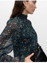 Marks & Spencer Kvetinová blúzka s dlhými rukávmi Marks & Spencer čierna