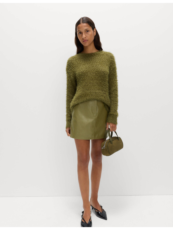 Marks & Spencer Mini sukňa z umelej kože Marks & Spencer zelená