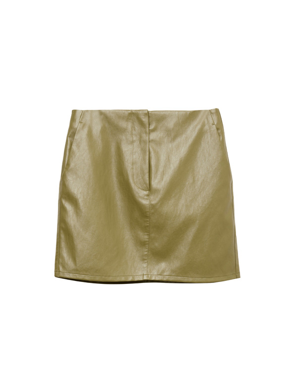 Marks & Spencer Mini sukňa z umelej kože Marks & Spencer zelená