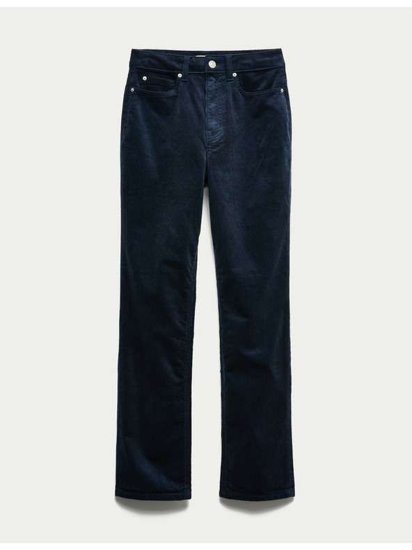 Marks & Spencer Menčestrové nohavice s vysokým obsahom bavlny Marks & Spencer námorná modrá