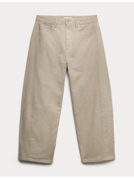 Marks & Spencer Nohavice z čistej bavlny v strihu podkovy Marks & Spencer béžová