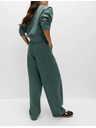 Marks & Spencer Voľné tepláky z čistej bavlny Marks & Spencer zelená