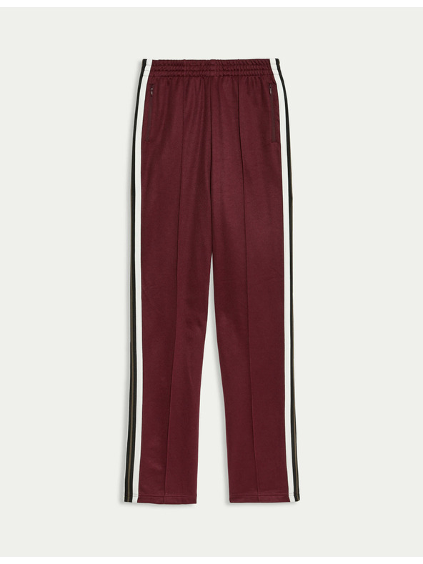 Marks & Spencer Retro tepláky s prúžkami na stranách a s vysokým podielom bavlny Marks & Spencer červená