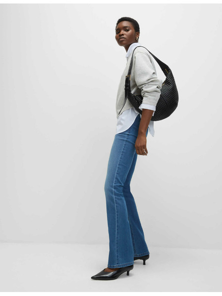 Marks & Spencer Džegíny s rozšírenými nohavicami Marks & Spencer námorná modrá