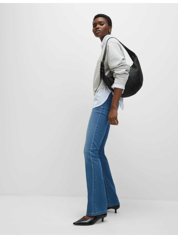 Marks & Spencer Džegíny s rozšírenými nohavicami Marks & Spencer námorná modrá