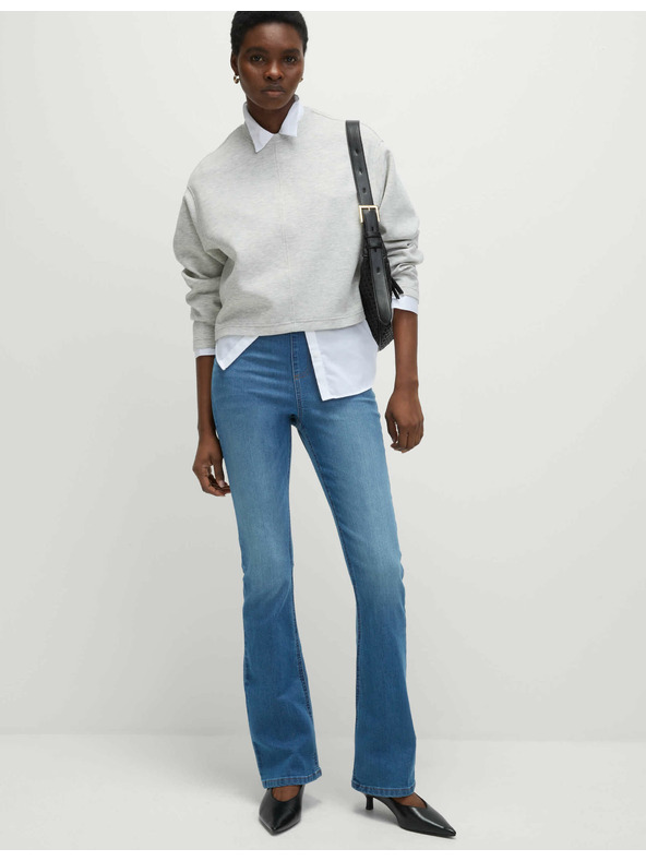 Marks & Spencer Džegíny s rozšírenými nohavicami Marks & Spencer námorná modrá