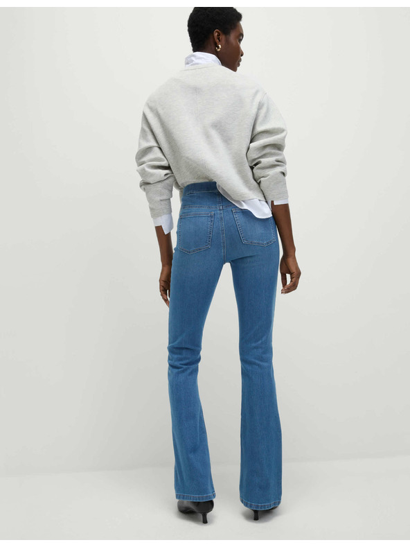 Marks & Spencer Džegíny s rozšírenými nohavicami Marks & Spencer námorná modrá