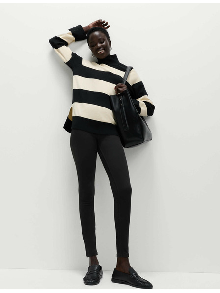 Marks & Spencer Džegíny s vysokým pásom Marks & Spencer čierne