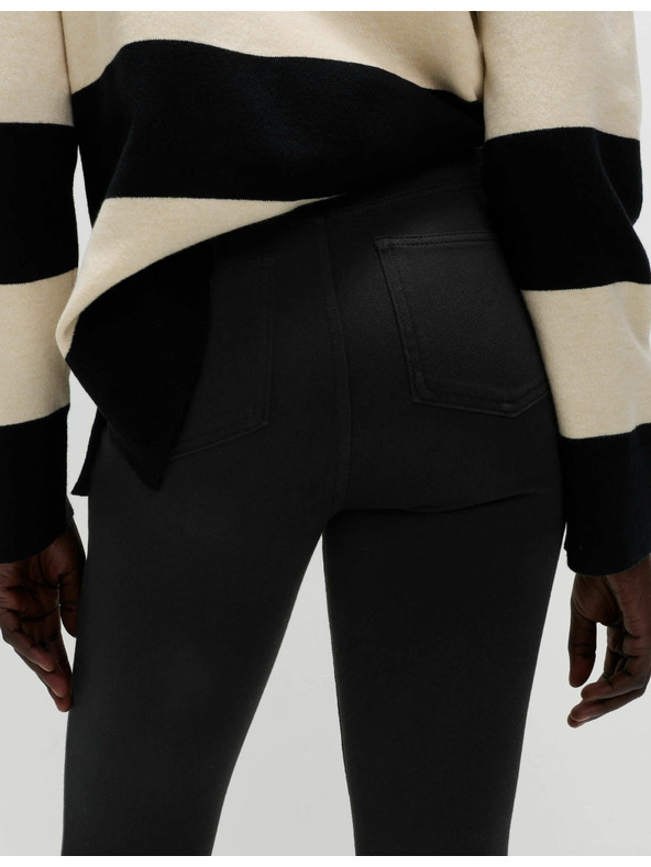 Marks & Spencer Džegíny s vysokým pásom Marks & Spencer čierne