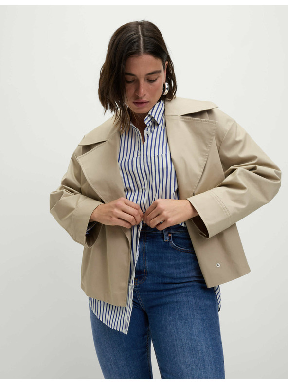 Marks & Spencer Super mäkké džínsy Harper s vysokým pásom Marks & Spencer námorná modrá