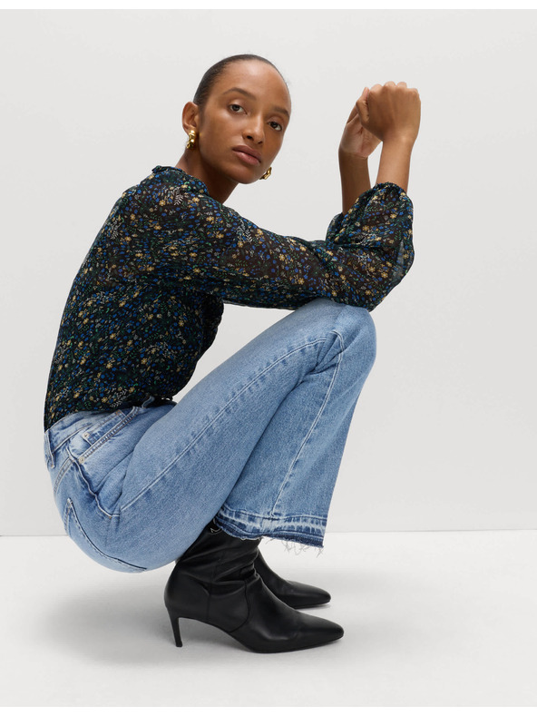 Marks & Spencer Úzke džínsy so stredne vysokým pásom Marks & Spencer námorná modrá