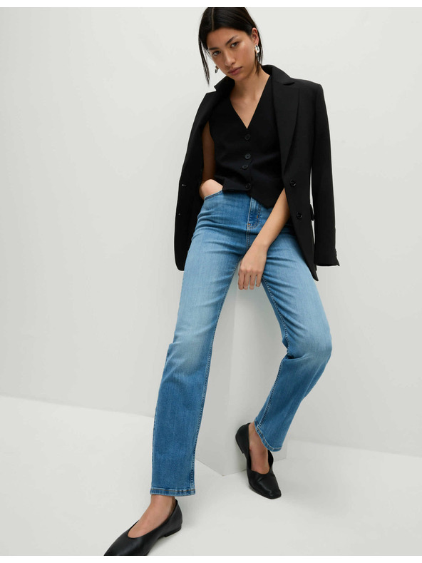 Marks & Spencer Džínsy Sienna Supersoft s vysokým pásom Marks & Spencer námorná modrá