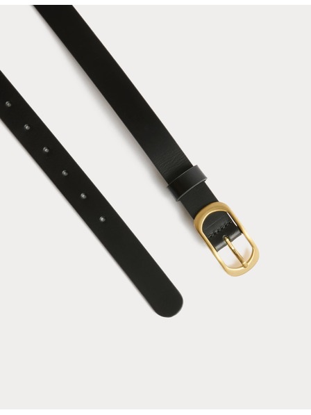 Marks & Spencer Kožený opasok do džínsov Marks & Spencer čierna