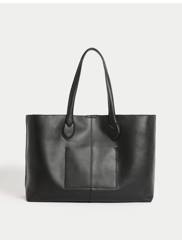 Marks & Spencer Kožená taška so zvieracím motívom Marks & Spencer béžová