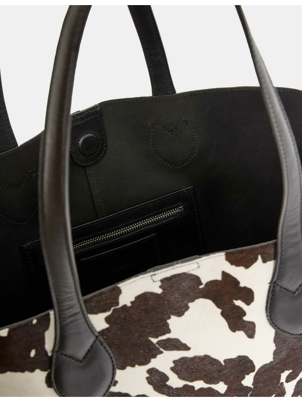 Marks & Spencer Kožená taška so zvieracím motívom Marks & Spencer béžová