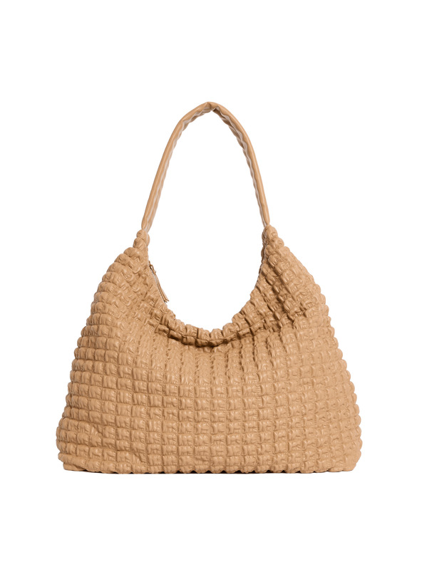 Marks & Spencer Prešívaná kabelka cez rameno Marks & Spencer hnedá