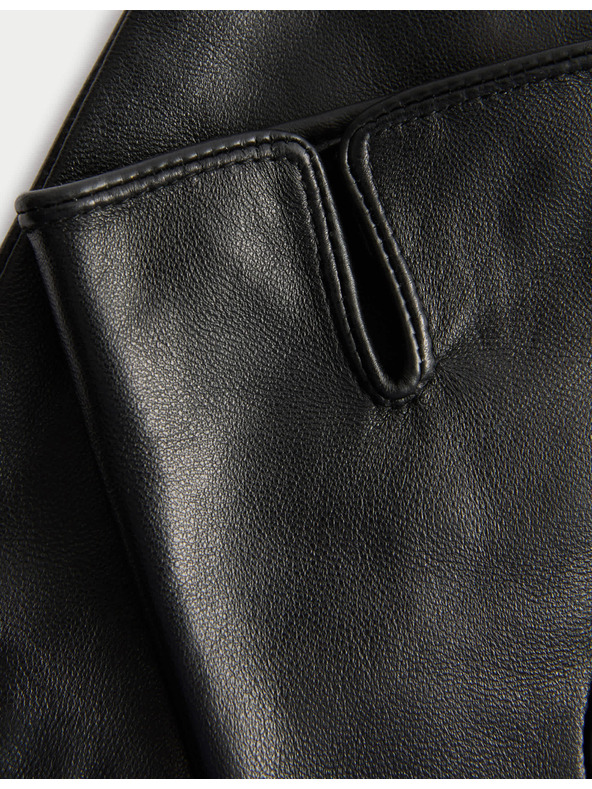 Marks & Spencer Kožené rukavice Marks & Spencer čierna