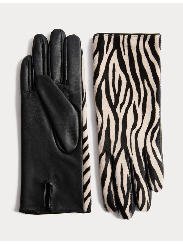 Marks & Spencer Kožené rukavice Marks & Spencer čierna