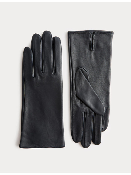 Marks & Spencer Kožené rukavice Marks & Spencer námorná modrá