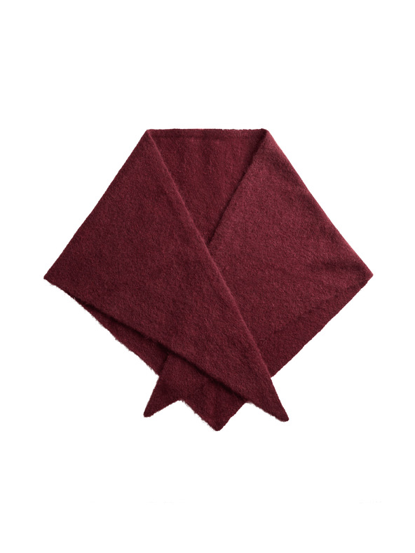 Marks & Spencer Pletená trojuholníková šatka s textúrou a vlnou Marks & Spencer červená