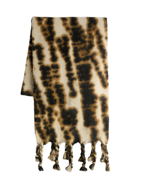 Marks & Spencer Potlačená česaná šatka Marks & Spencer hnedá