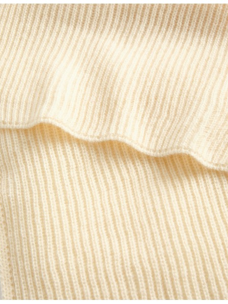 Marks & Spencer Rebrovaná pletená šatka Marks & Spencer smotanová