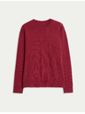 Marks & Spencer Sveter z čistého kašmíru, s textúrou a okrúhlym výstrihom Marks & Spencer červená