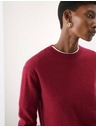 Marks & Spencer Sveter z čistého kašmíru, s textúrou a okrúhlym výstrihom Marks & Spencer červená