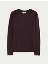 Marks & Spencer Sveter z čistého kašmíru, s textúrou a okrúhlym výstrihom Marks & Spencer fialová