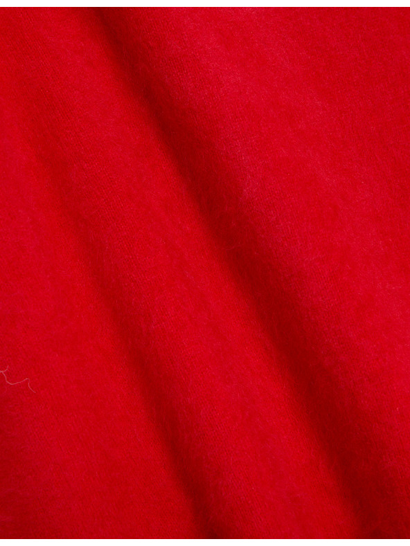 Marks & Spencer Pletený top s vysokým podielom vlny merino a kašmírom Marks & Spencer červená