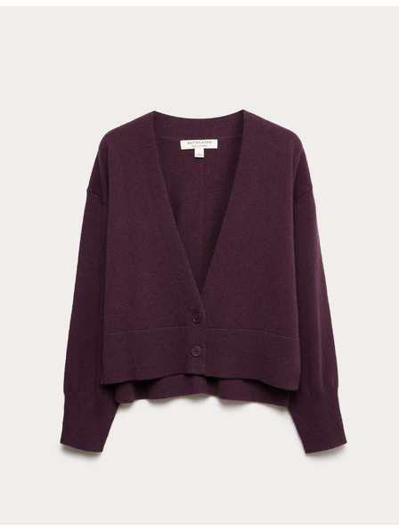 Marks & Spencer Kardigan z čistého kašmíru so výstrihom do V Marks & Spencer fialová