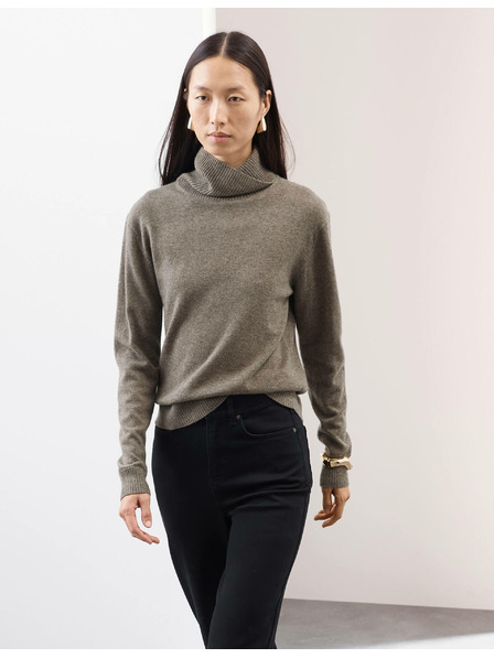 Marks & Spencer Sveter z čistého kašmíru s rolákovým golierom Marks & Spencer hnedá