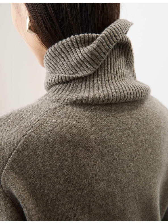 Marks & Spencer Sveter z čistého kašmíru s rolákovým golierom Marks & Spencer hnedá