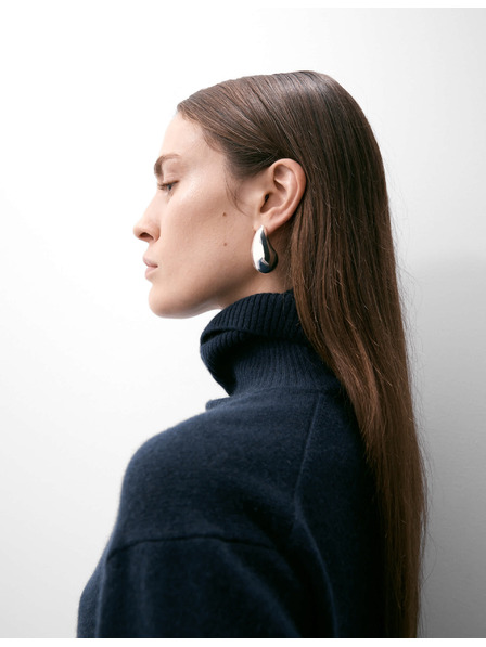 Marks & Spencer Sveter z čistého kašmíru s rolákovým golierom Marks & Spencer námorná modrá