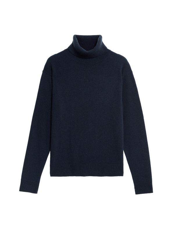 Marks & Spencer Sveter z čistého kašmíru s rolákovým golierom Marks & Spencer námorná modrá