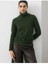 Marks & Spencer Sveter z čistého kašmíru s rolákovým golierom Marks & Spencer zelená