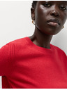 Marks & Spencer Trblietavý sveter Cashmilon s výstrihom ku krku Marks & Spencer červená