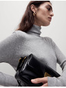Marks & Spencer Rebrovaný sveter s rolákovým golierom Marks & Spencer sivá