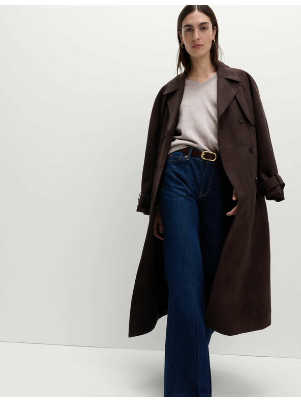 Marks & Spencer Sveter s výstrihom do V z vlny Merino Marks & Spencer béžová